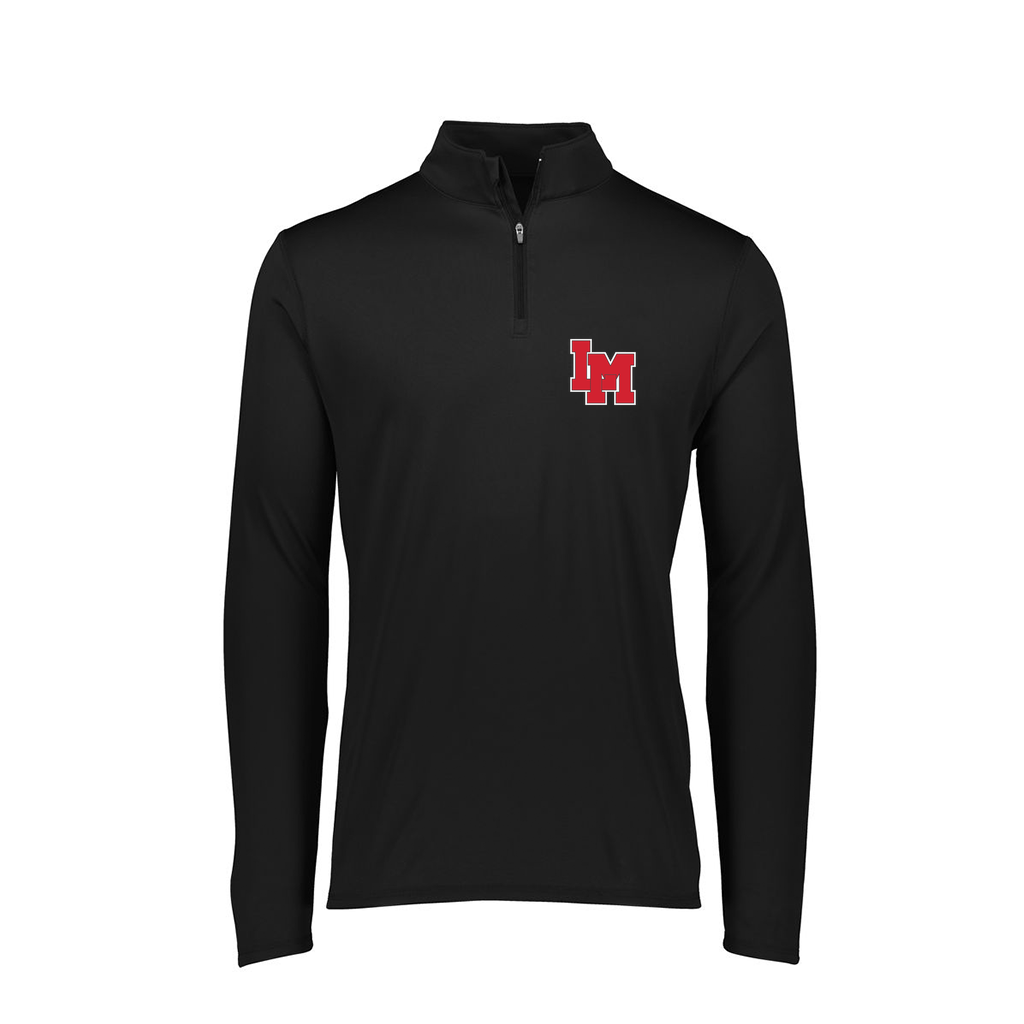 [FTLQFLBK-FAXS-LOGO1] Decker Women's Flex-Lite 1/4 Zip Shirt (Female Adult XS, Black, Logo 1)