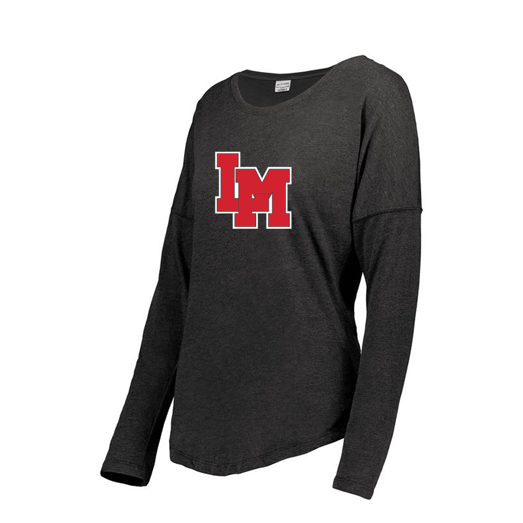 [FTLCUBBK-FAXS-LOGO1] Decker Women's Tri-Blend T-Shirt - Long Sleeve (Female Adult XS, Black, Logo 1)