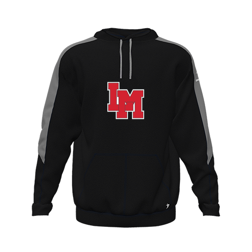 [CUS-DFW-HOOD-FLC-LSL-BLK-YXS-LOGO1] Hoodie (Black, Youth XS, Logo 1)