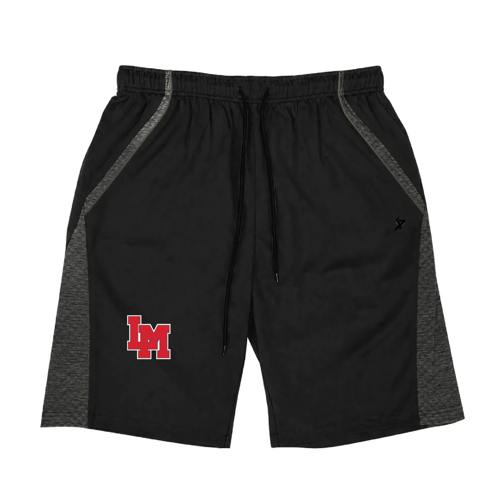 [DEC-ANGLE-SHORT-YXXS-BLK-LOGO1] Decker Shorts (Angle Shorts) (Black, Youth XXS, Logo 1)